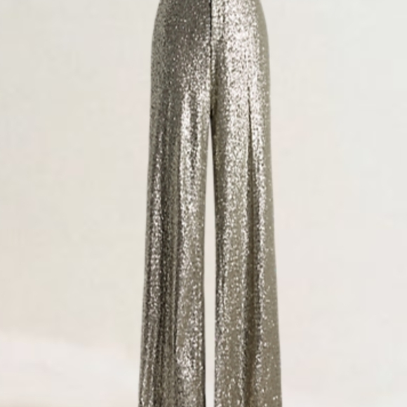 Ralph Lauren Purple Label Pants - Welles Embellished Wide-Leg Pant. Ralph Lauren Collection